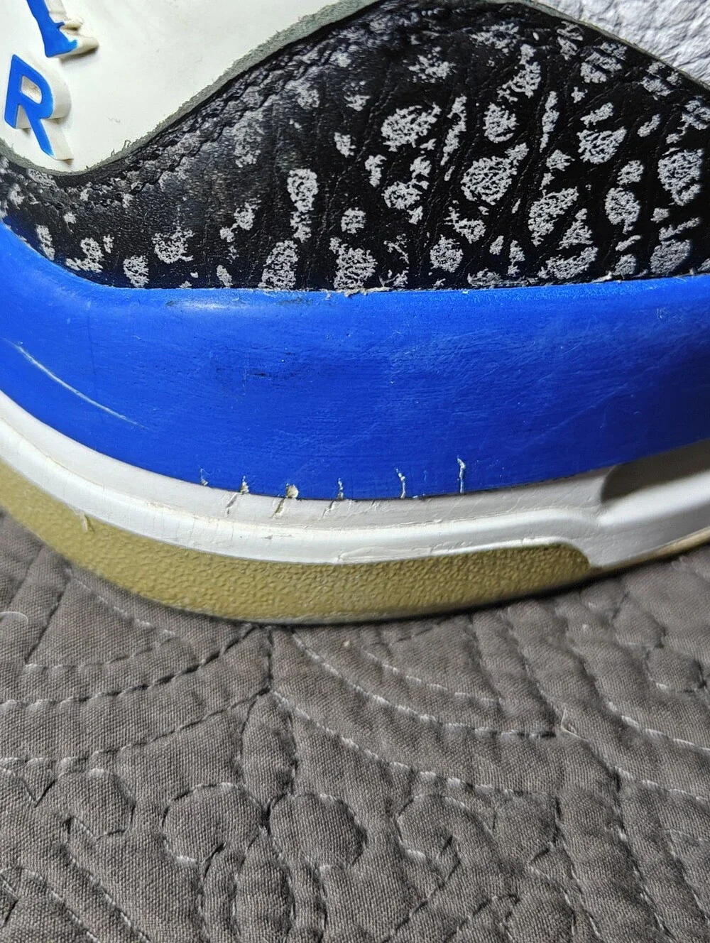 Nike Air Jordan 3 Retro Mid Racer Blue Basketball Sneakers Men's Shoes Size 13
